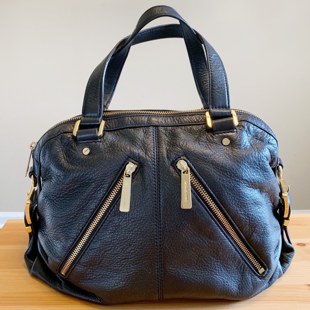 Michael Kors Black Pebbled Leather Bag
